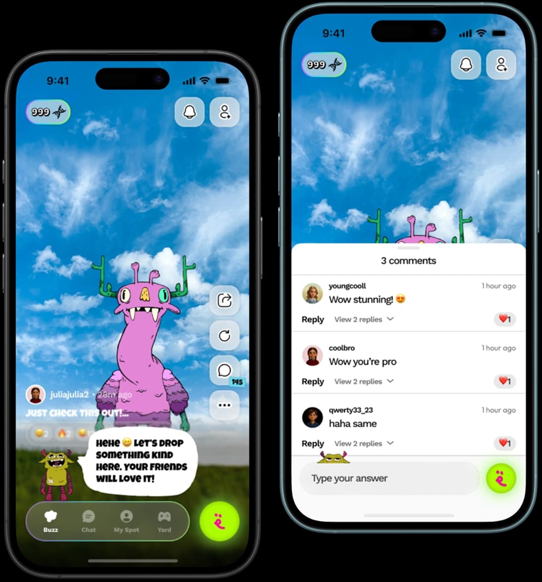 Buzz – posts from friends