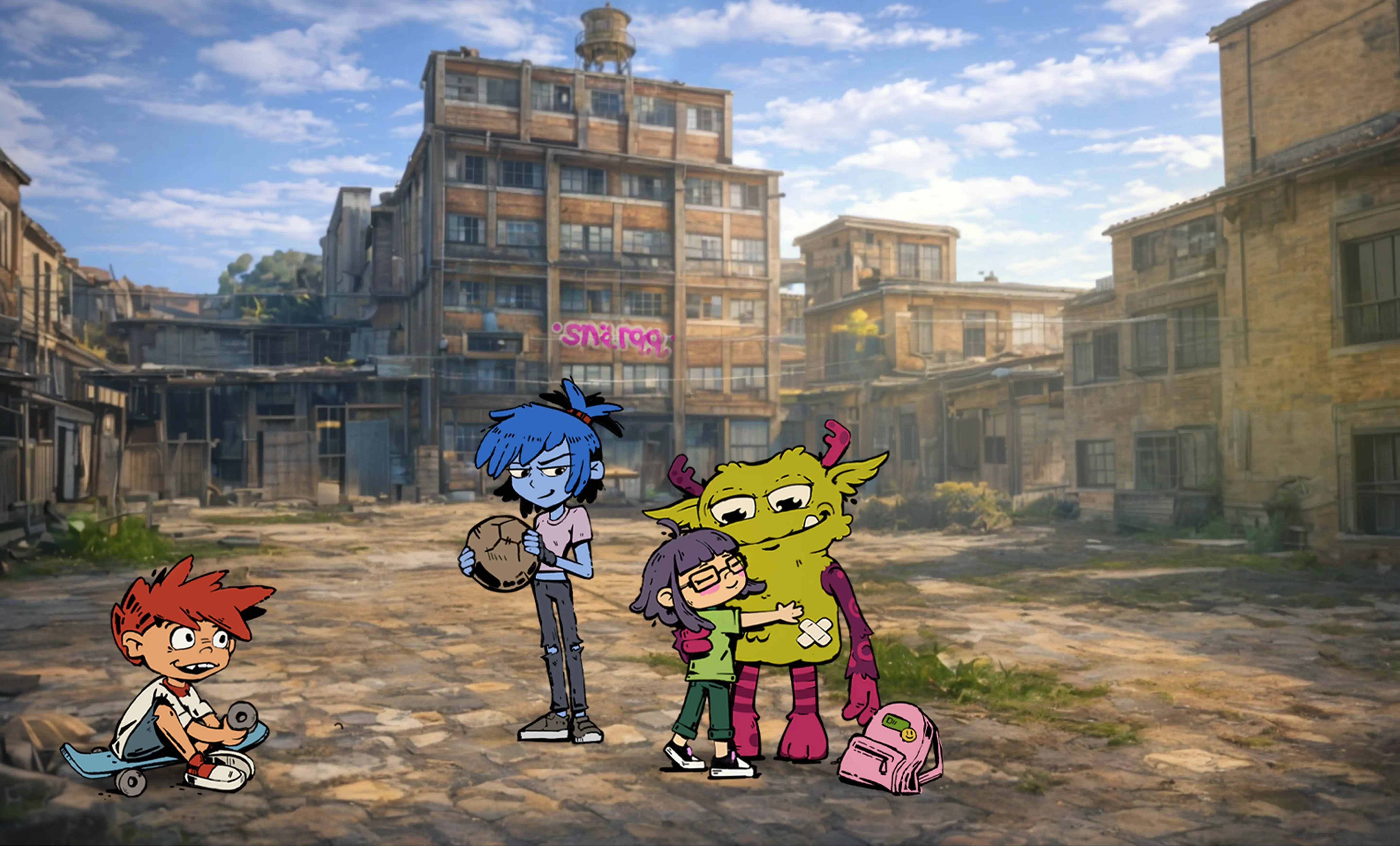 Digitaler Spielplatz Hintergrund